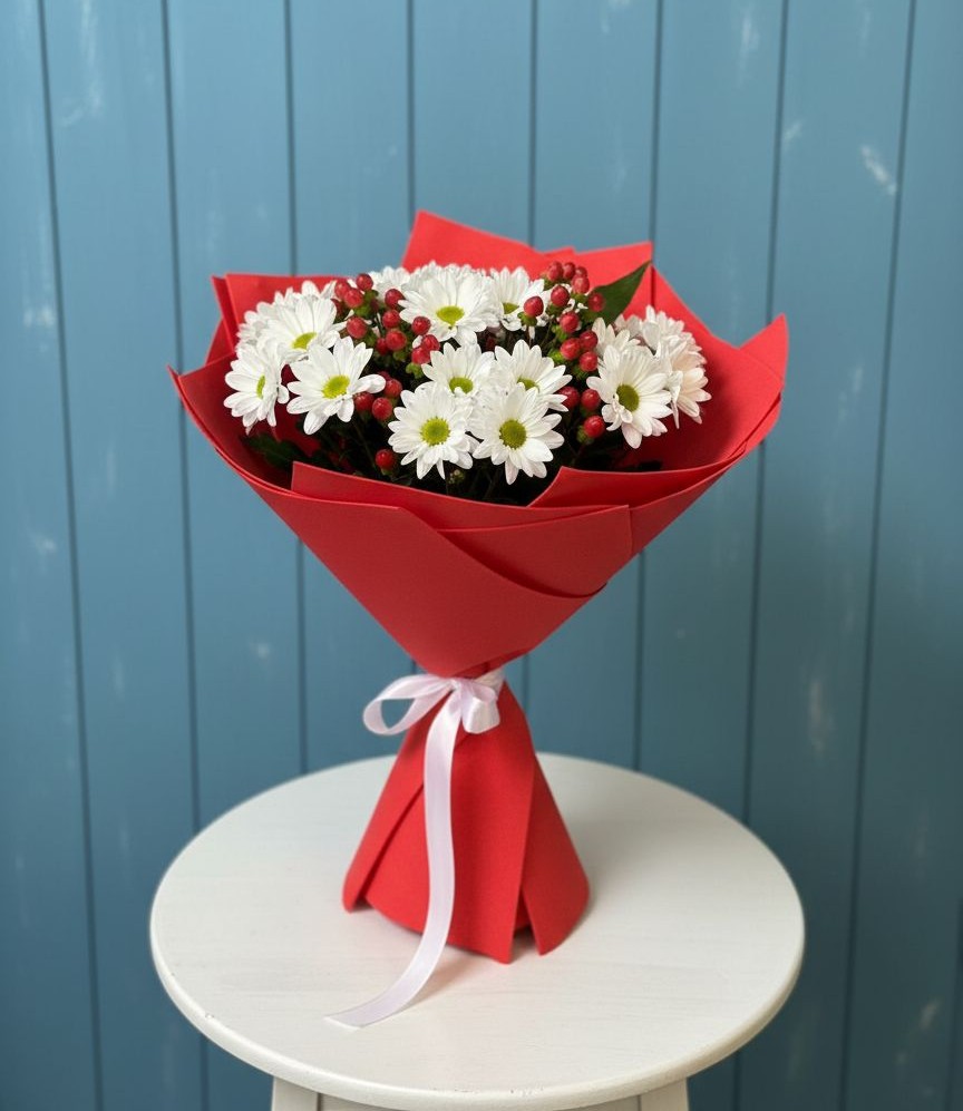 Букет цветов из: Хризантемы в Бредах