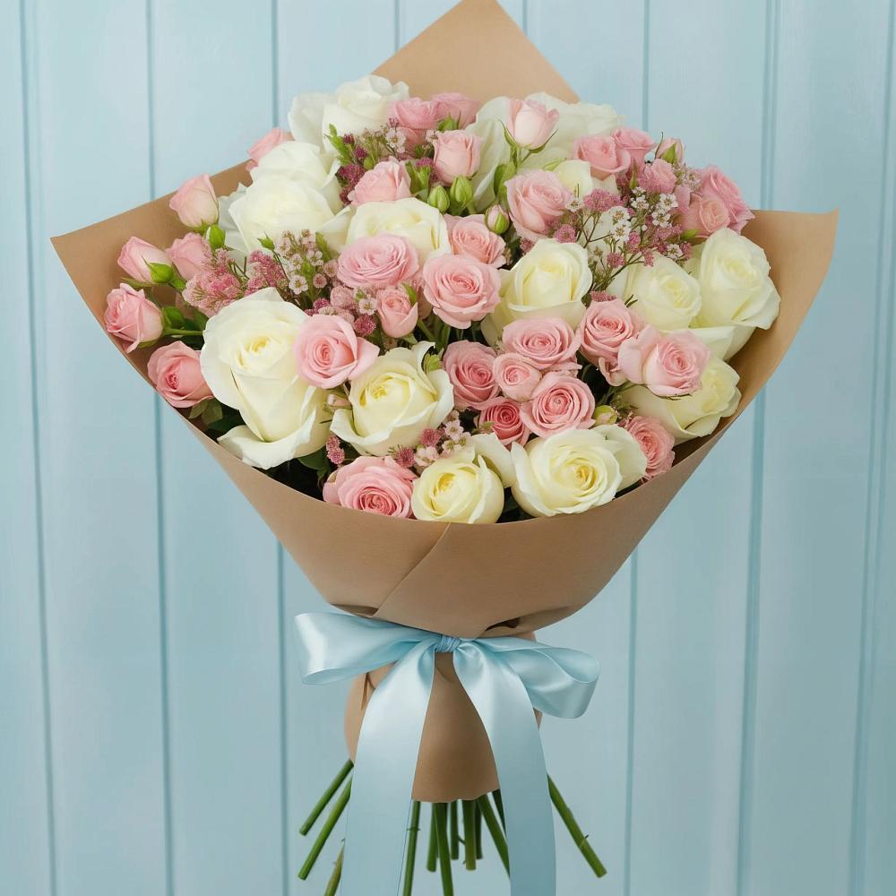 Букет цветов из: Розы в Бредах