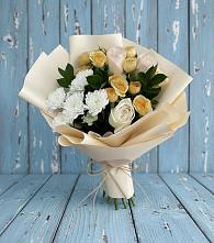 Букет цветов из:  Розы и Хризантемы в Бредах