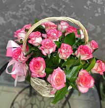 Цветочная композиция из Розы в корзине #REPLACE_PRED# Бредах