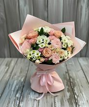Букет цветов из:  Гвоздики, Розы и Хризантемы в Бредах