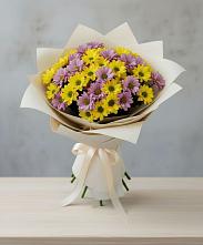 Букет цветов из:  Хризантемы в Бредах