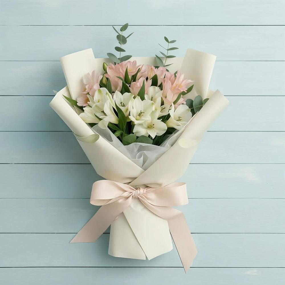 Букет цветов из: Альстромерии в Бредах