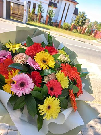 Букет цветов из: Герберы в Бредах