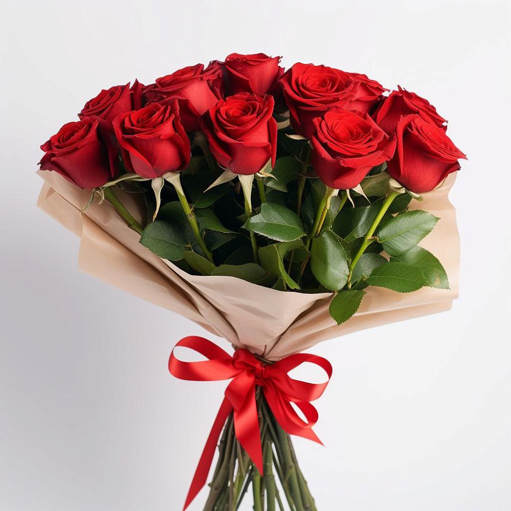 Букет 11 Красных роз Эдлесс Лав в Бредах