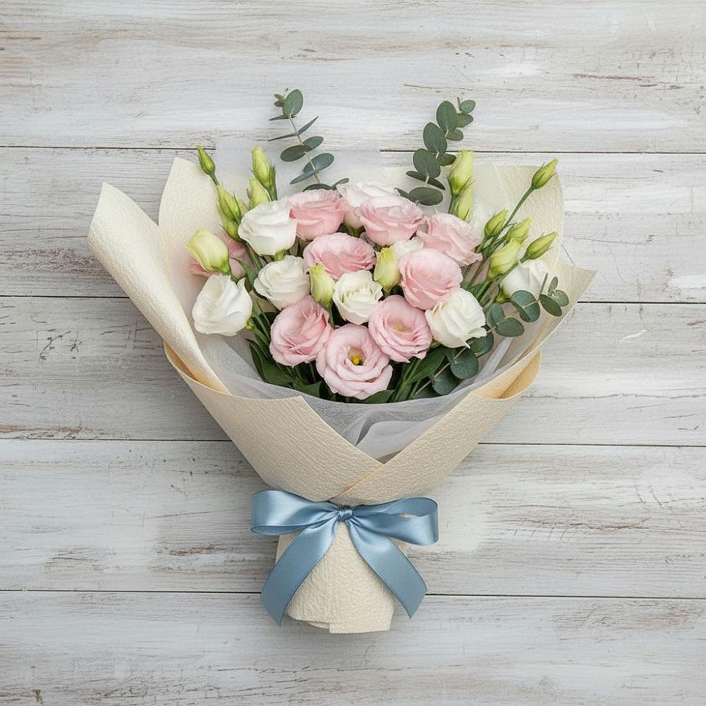 Букет цветов из: Лизиантусы в Бредах